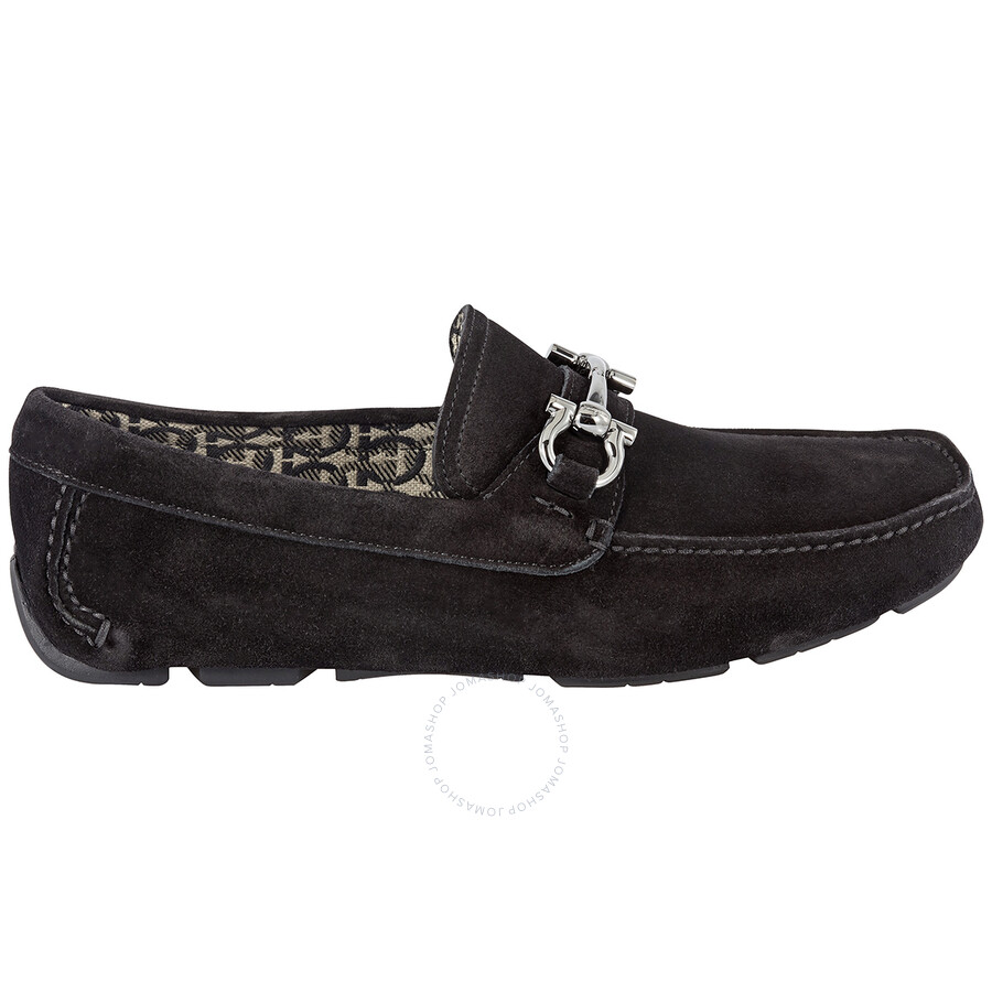 Black suede ferragamo shoes Outlet
