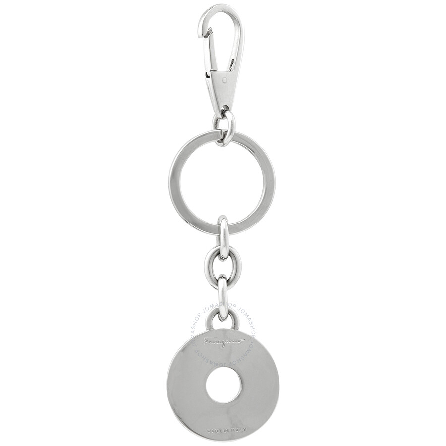 Ferragamo Salvatore Ferragamo Pavi Gancini Key Ring Black/Silver