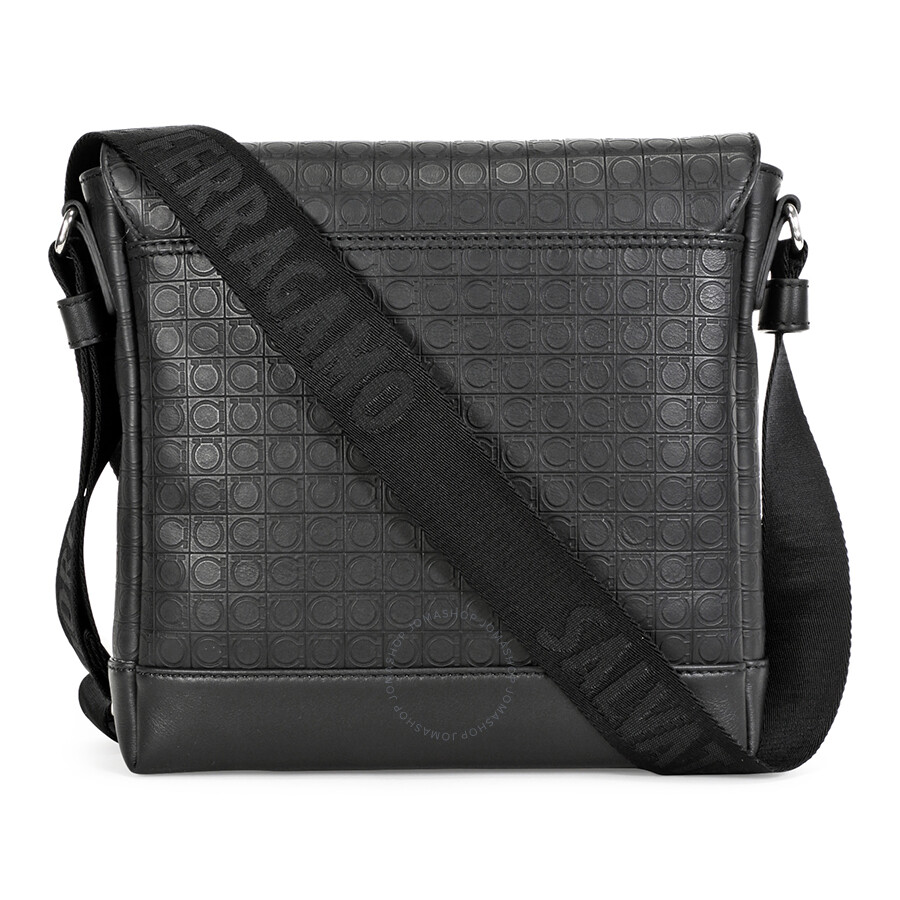Ferragamo Salvatore Ferragamo Small Men's Messenger Bag Deep Black 24
