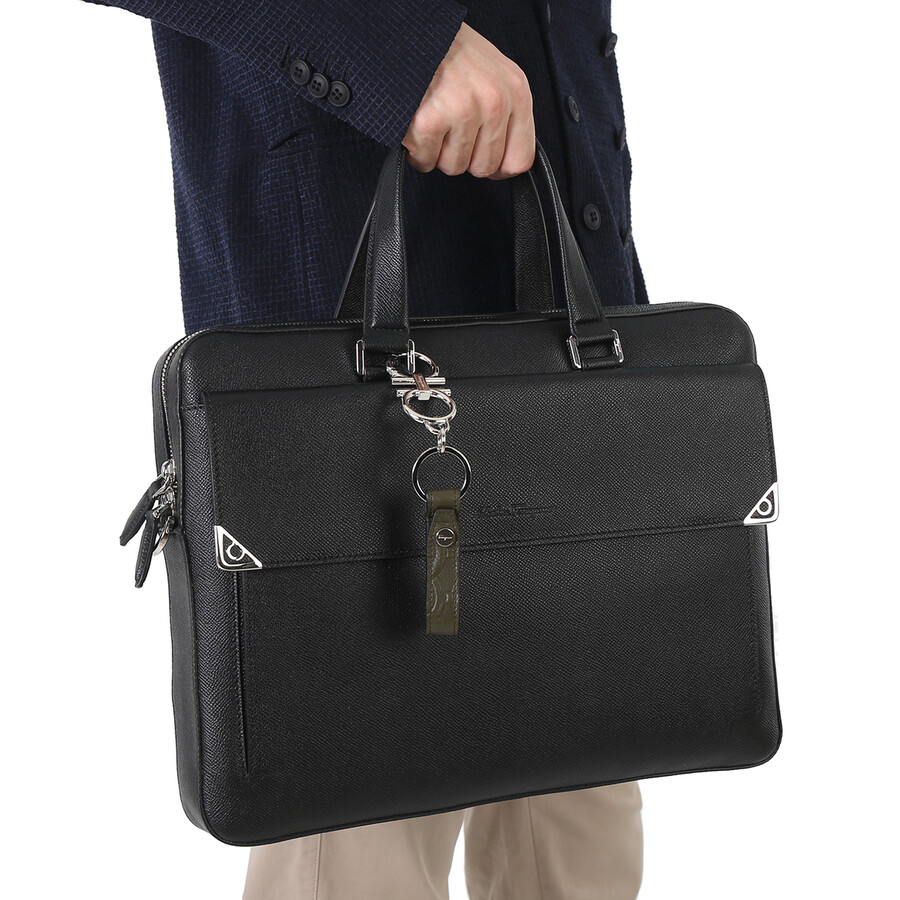 Ferragamo Salvatore Ferragamo Travel Gancini Keyring 660937 753683