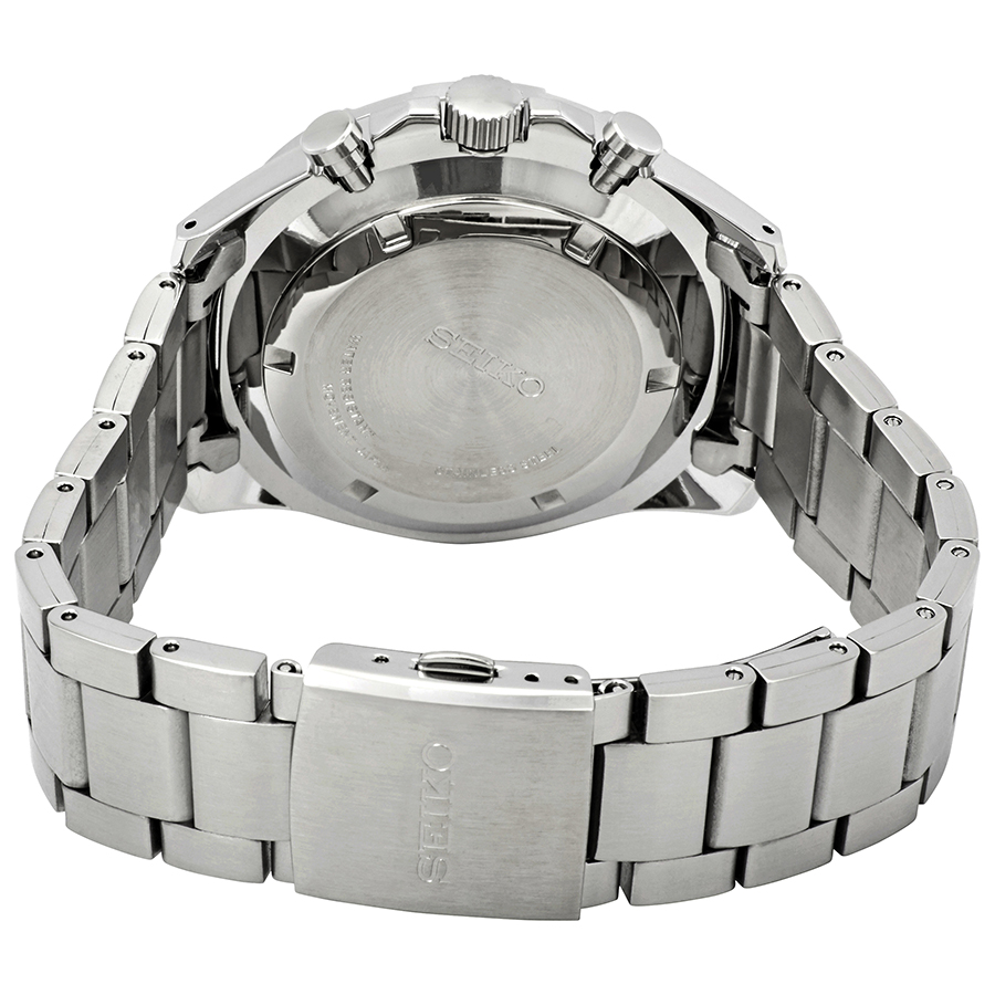 Seiko Chronograph Silver Dial Stainless Steel Men's Watch SSB317P1  4954628224989 - Watches, Stainless Steel - Jomashop
