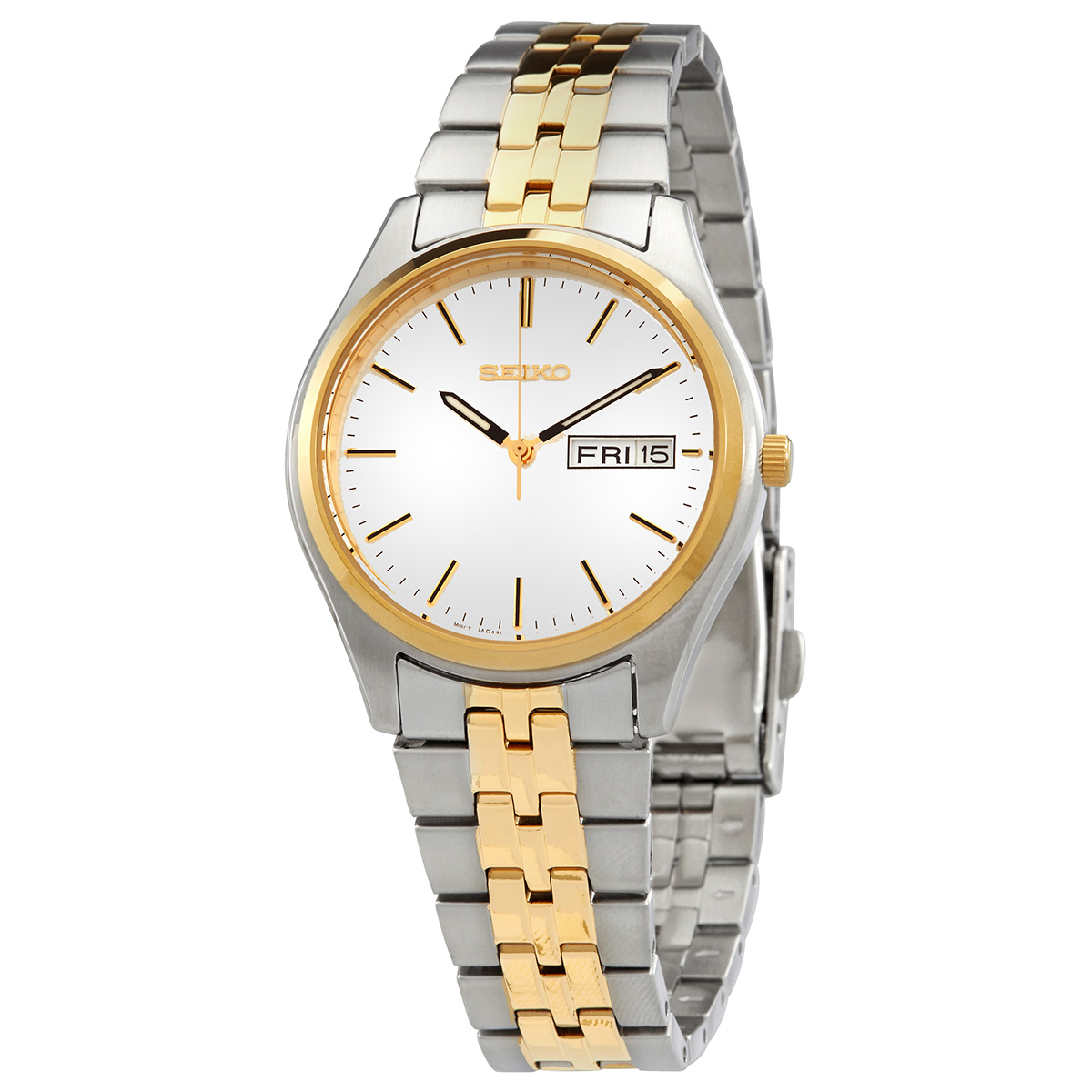 Seiko Essentials Quartz Silver Dial Men's Watch SUR430 SUR430 029665207012  - Seiko, Stainless Steel - Jomashop