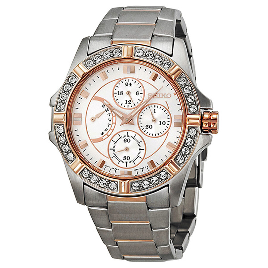 Lord Chronograph Swarovski Crystal Bezel Ladies Watch