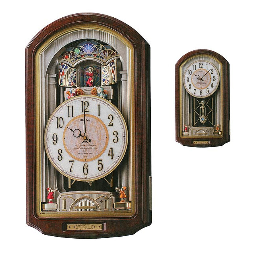 Seiko Melodies in Motion Wall Clock QXM123BRH 0029665132208 Watches