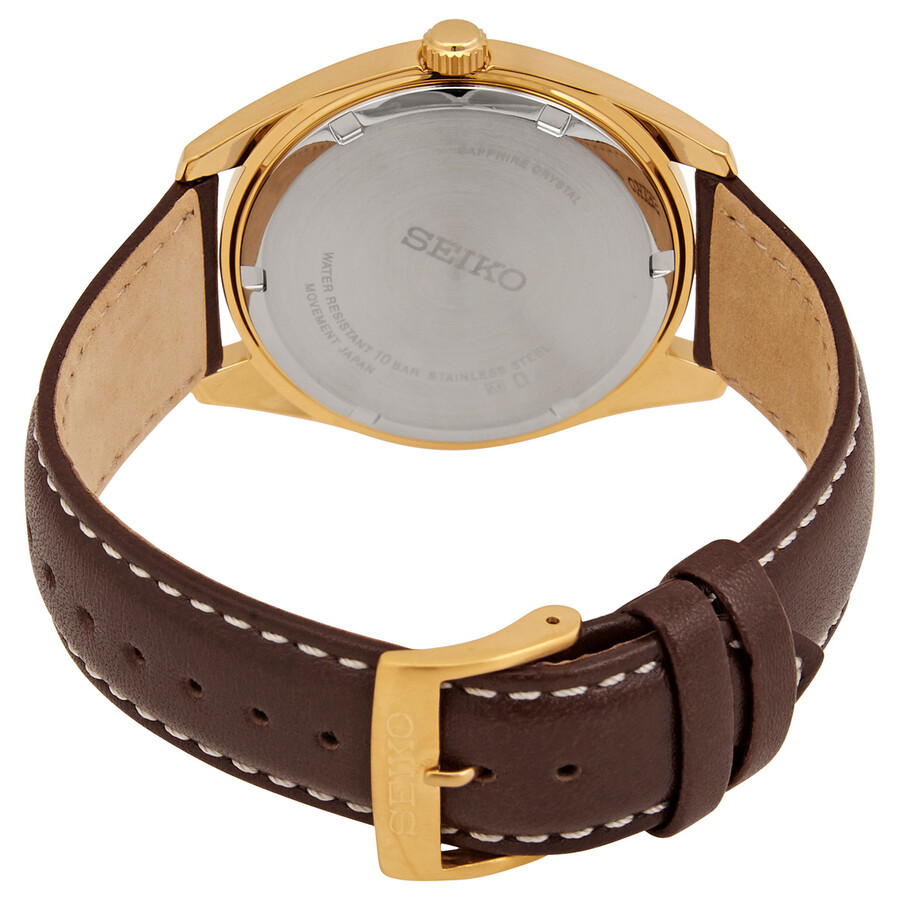 Seiko Neo Classic Quartz Champagne Dial Men's Watch SUR450P1 - Watches,  Stainless Steel - Jomashop
