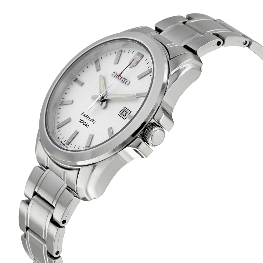 Seiko Neo Classic White Dial Stainless Steel Men's Watch SGEH45 SGEH45  8431242879314 - Seiko, Neo Classic - Jomashop