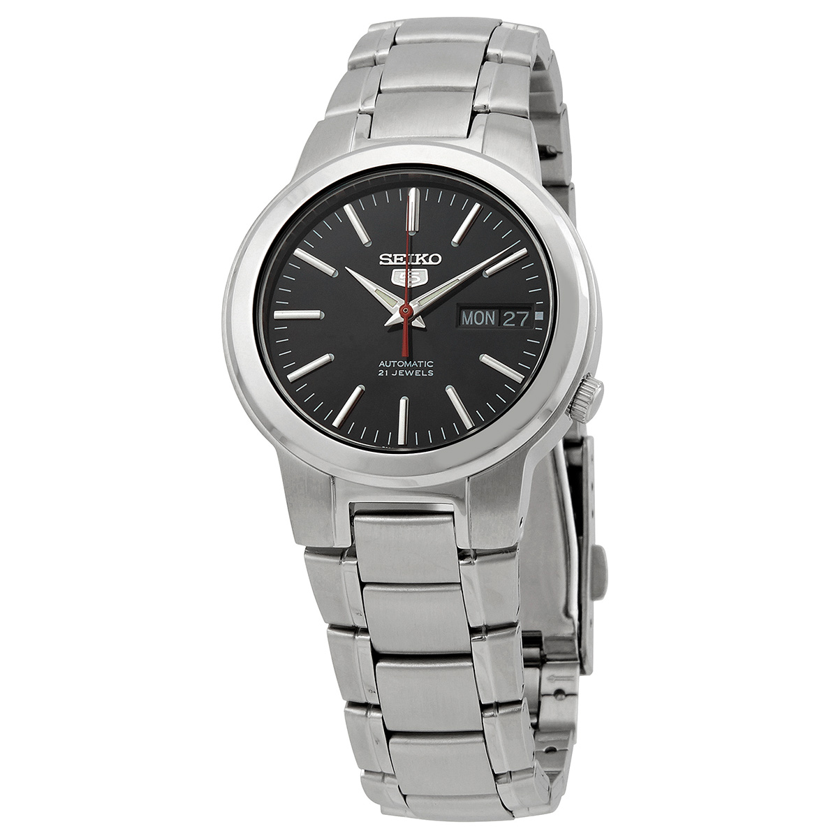 Seiko Series 5 Automatic Black Dial Men's Watch SNKA07K1 - Watches, Other -  Jomashop