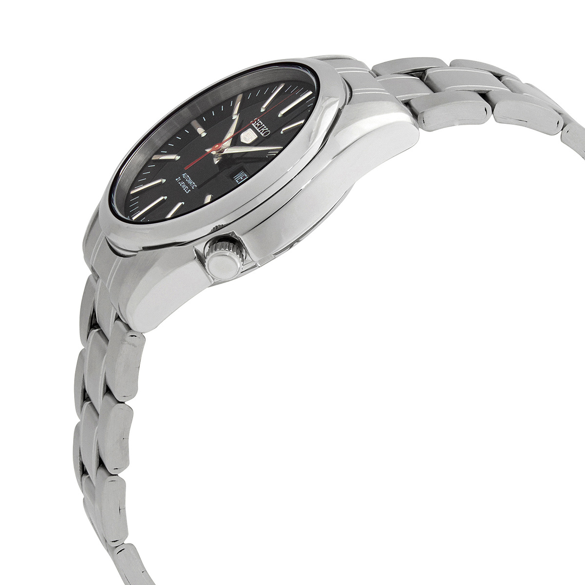 Seiko Series 5 Automatic Black Dial Men's Watch SNKL45K1 - Watches,  Stainless Steel - Jomashop