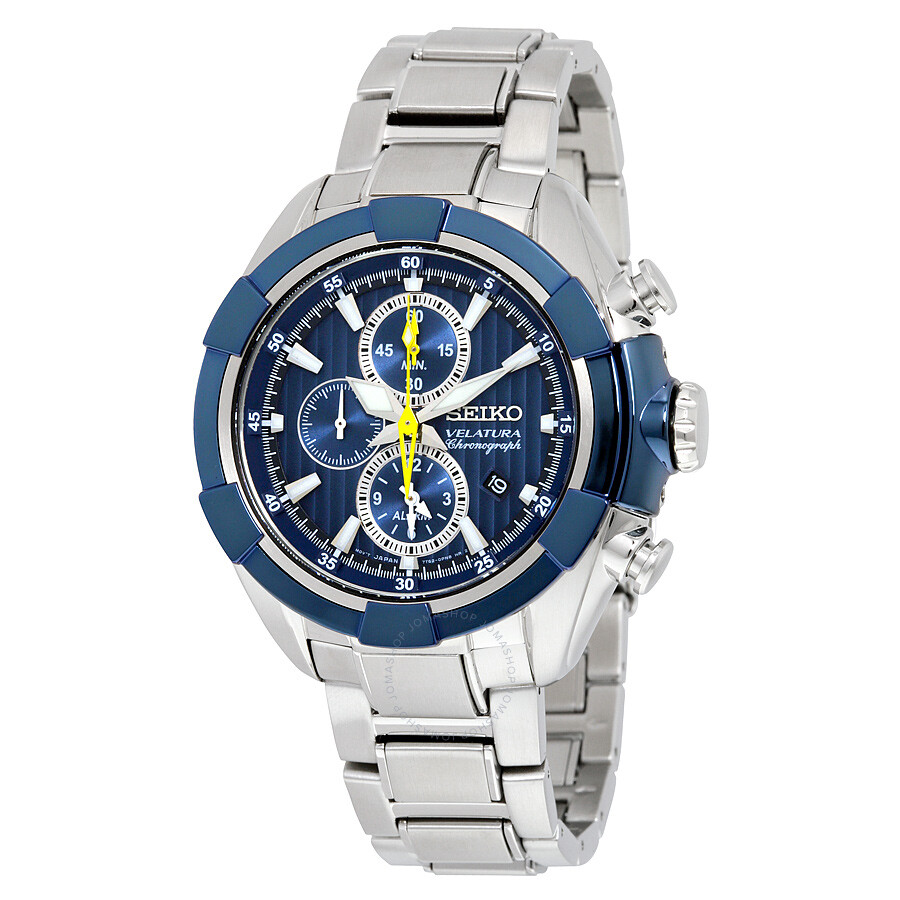 Velatura Chronograph Blue Dial Stainless Steel Men's Watch