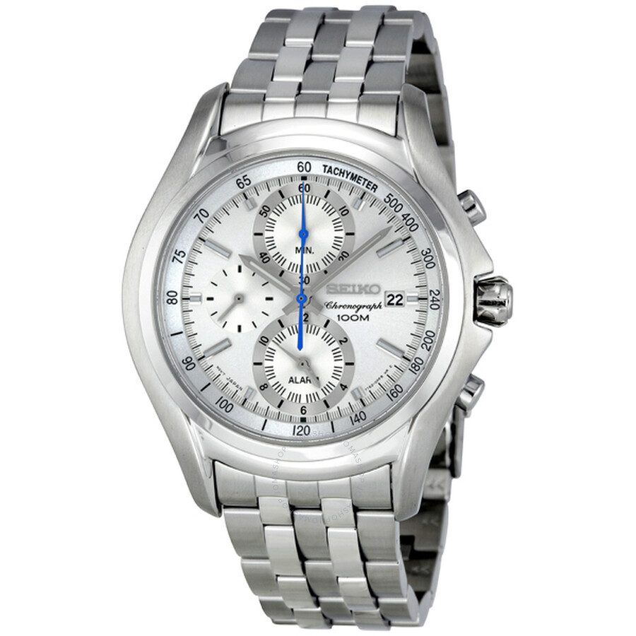 White Dial Chronograph Tachymeter Men's Watch
