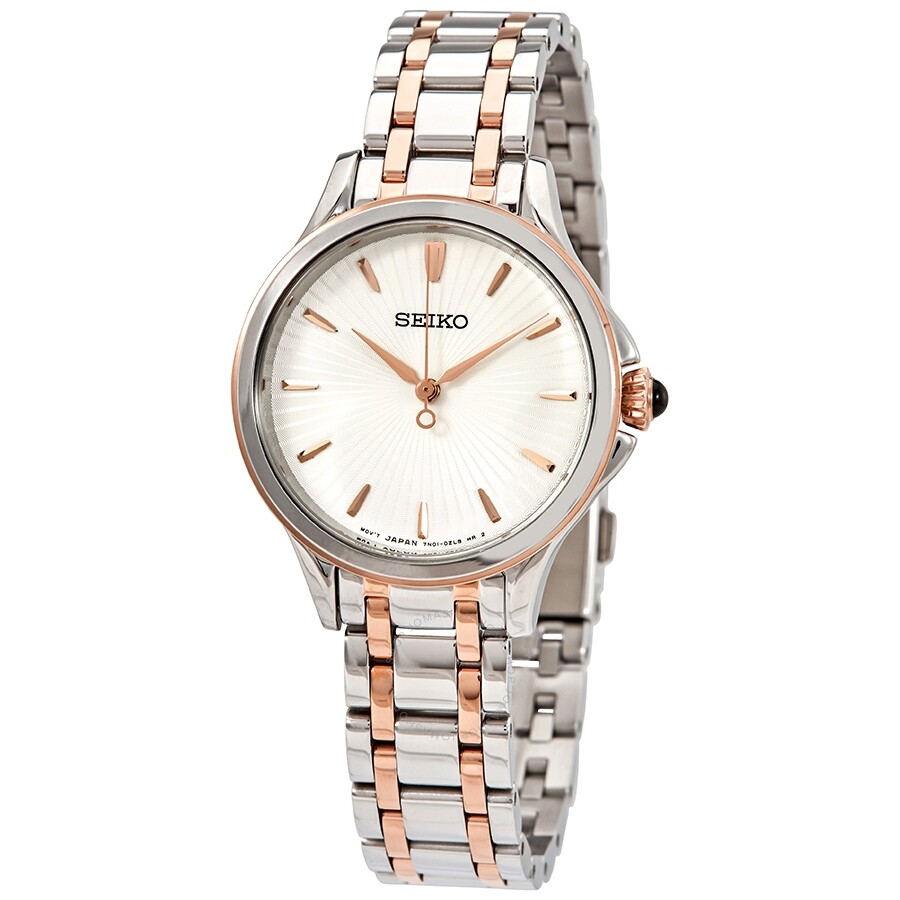 White Dial Ladies Two Tone Watch SRZ491P1