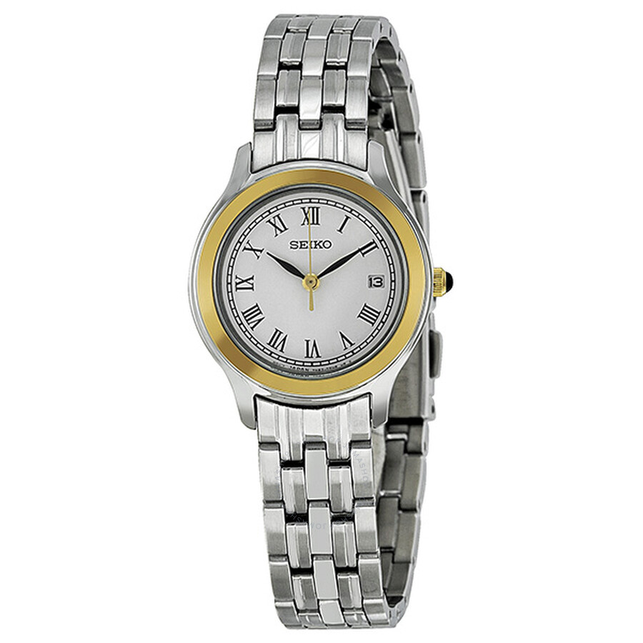 White Dial Stainless Steel Ladies Watch