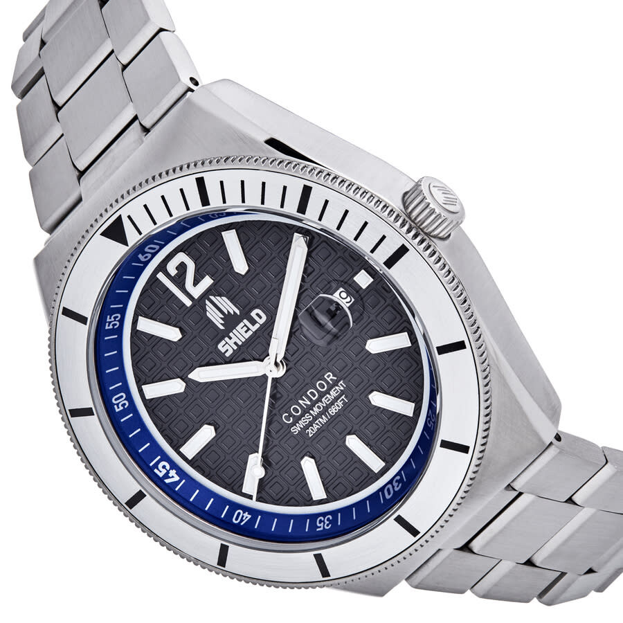 Shield Condor Black Dial Men's Watch SLDSH118-2 840148810280 - Watches ...
