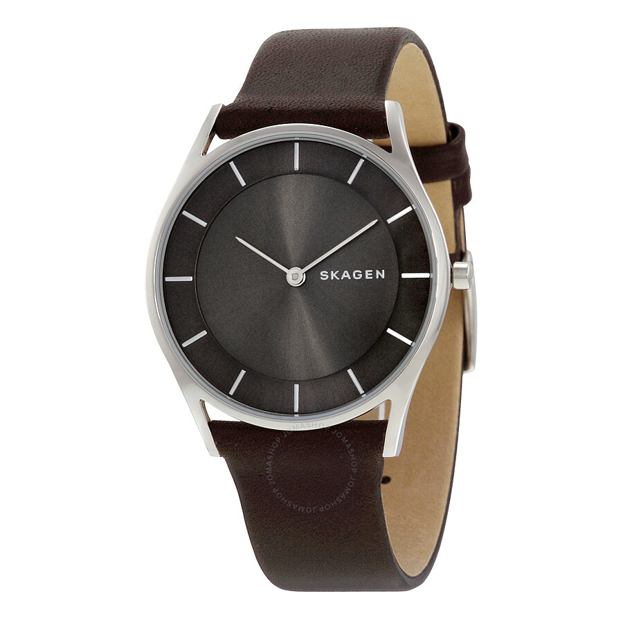 Holst Grey Dial Brown Leather Strap Ladies Watch