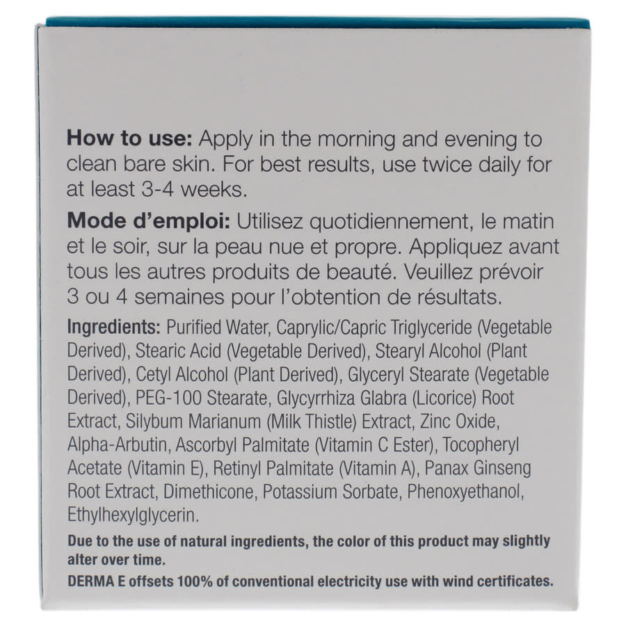 DermaE Skin Brighten by DermaE for Unisex 2 oz Brightener