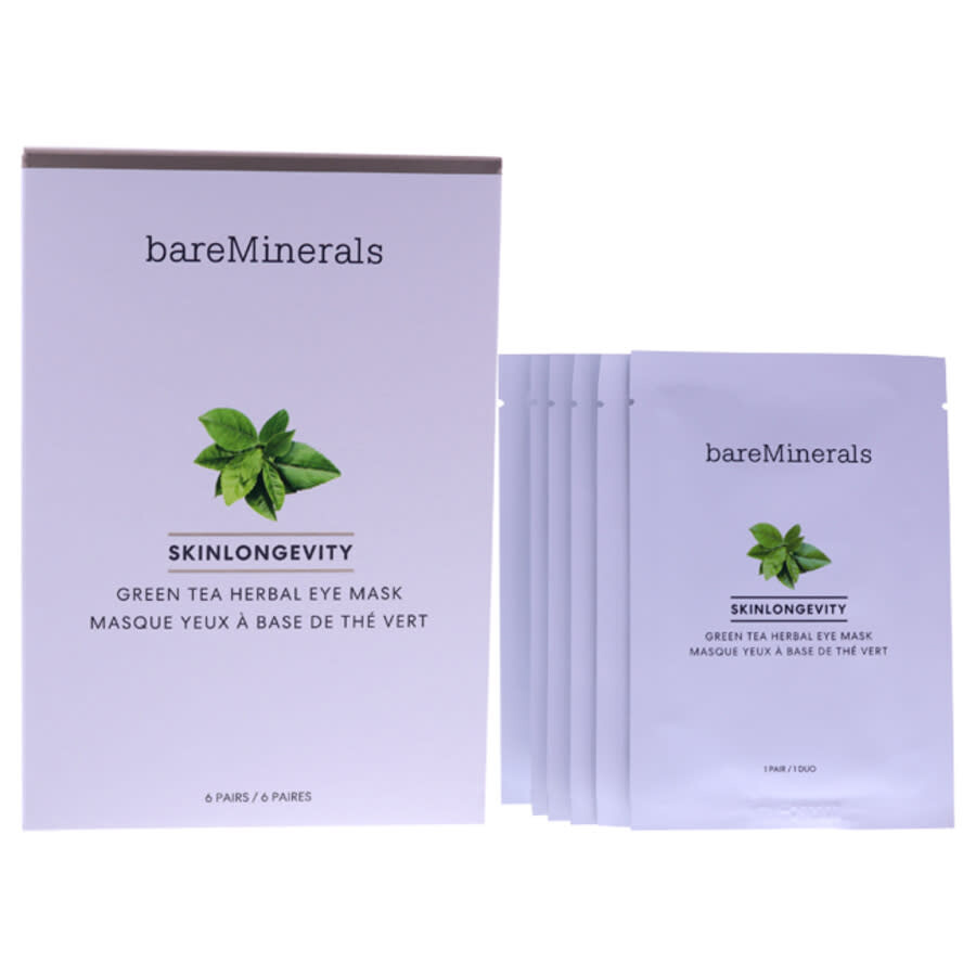 Bareminerals Skinlongevity Green Tea Herbal Eye Mask by bareMinerals for Unisex 6 Pairs Mask