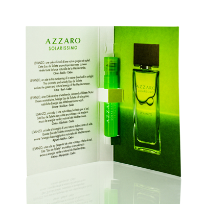 Azzaro Solarissimo Levanzo / Azzaro EDT Spray Vial 0.04 oz (1.2 ml) (m)  3351500002146 - Men's Colognes, Mens Eau de Toilette - Jomashop