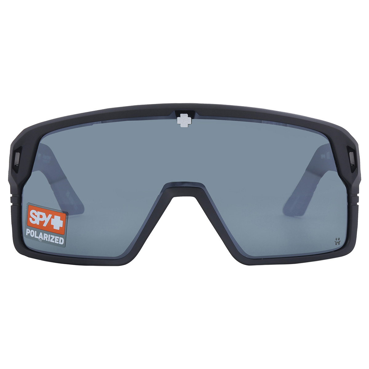 Spy Logan Occhiali Da Sole Unisex - Modello Avvolgente, Montatura Nera E Lenti Grigie - Taglia Unica