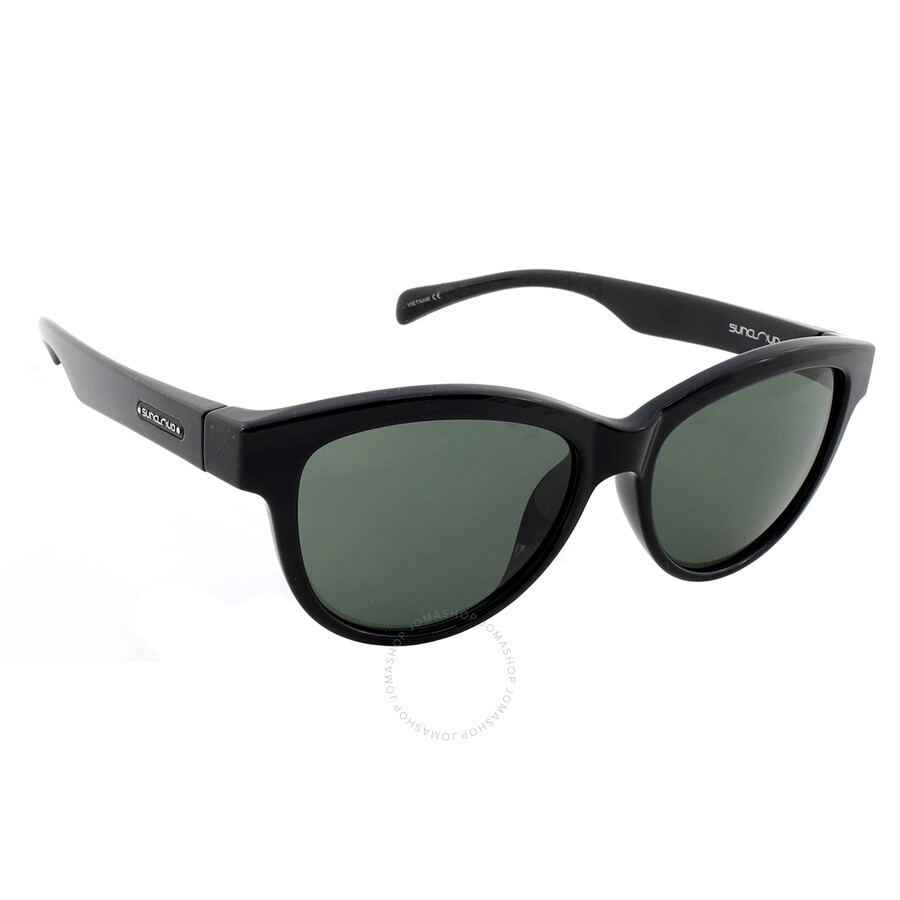 Suncloud Bayshore Polarized Grey Green Cat Eye Ladies Sunglasses 203227