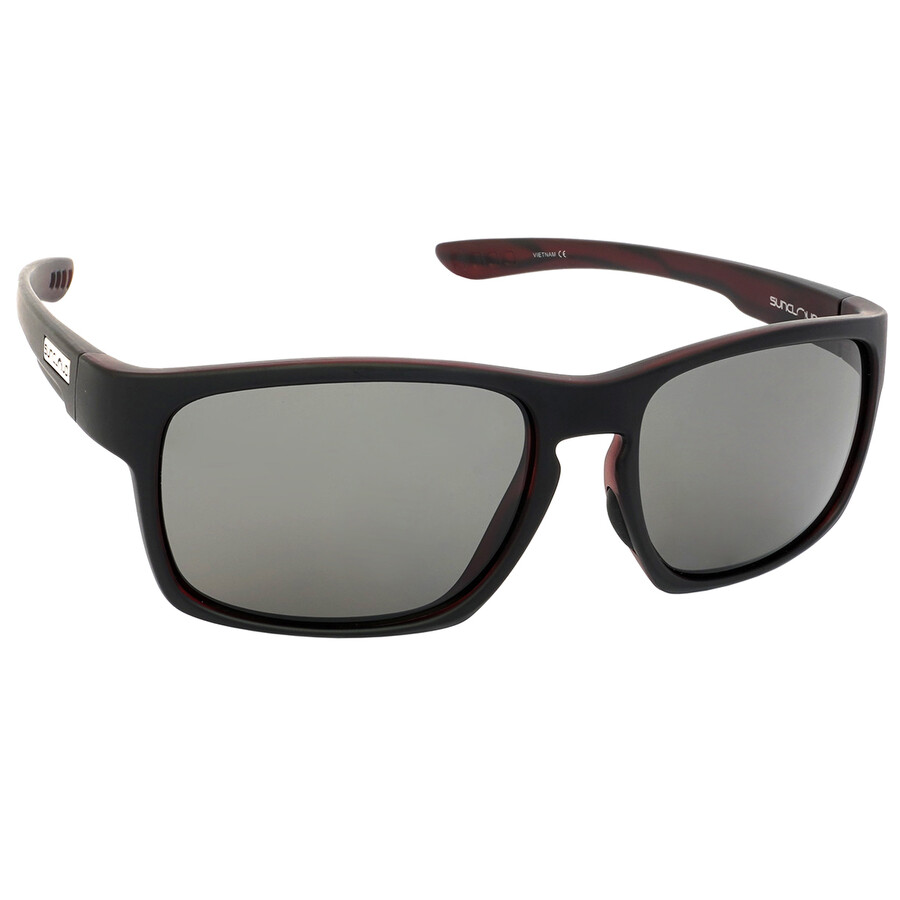 Suncloud Fairfield Polarized Grey Rectangular Men's Sunglasses 203232