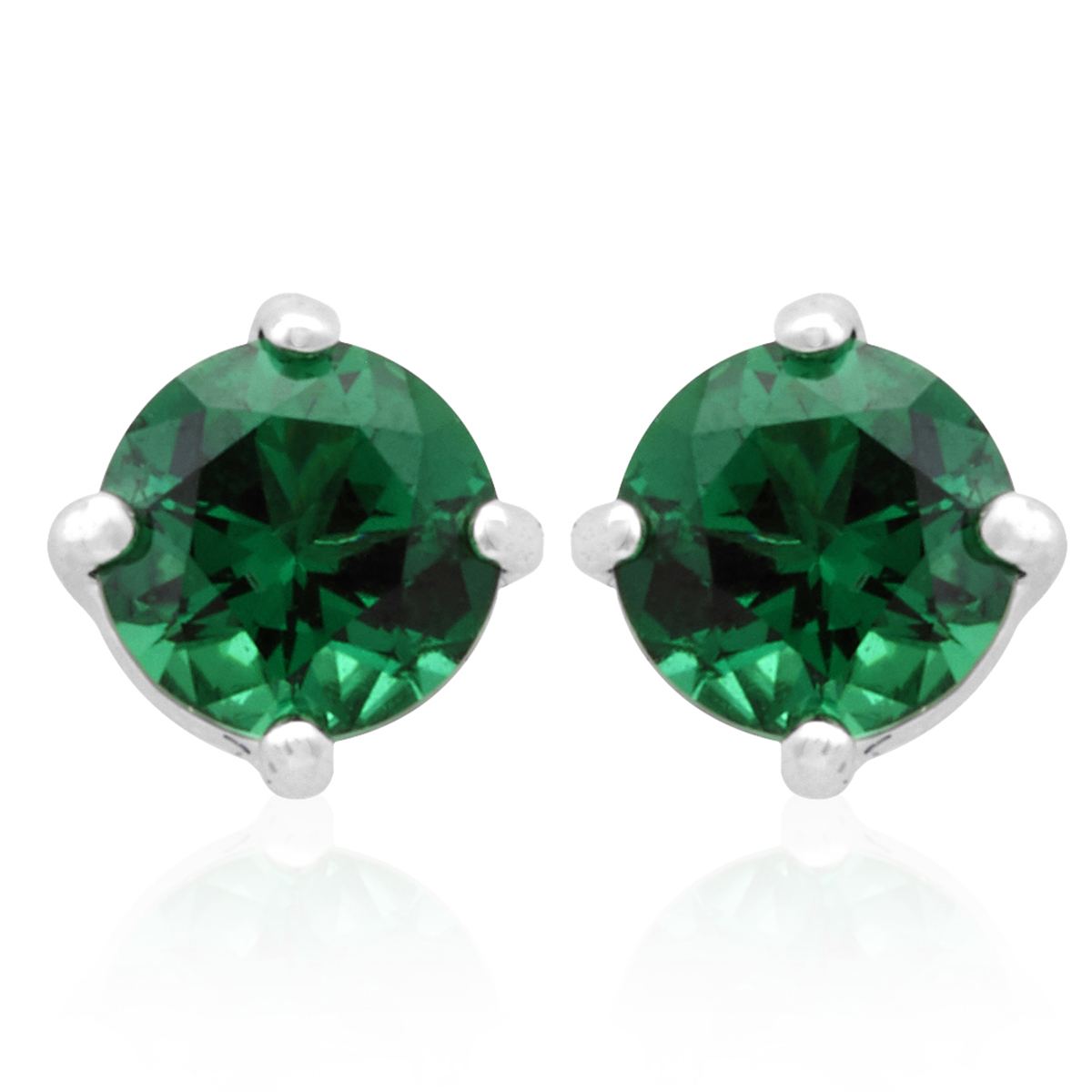 Swarovski Attract Green Stud Pierced 