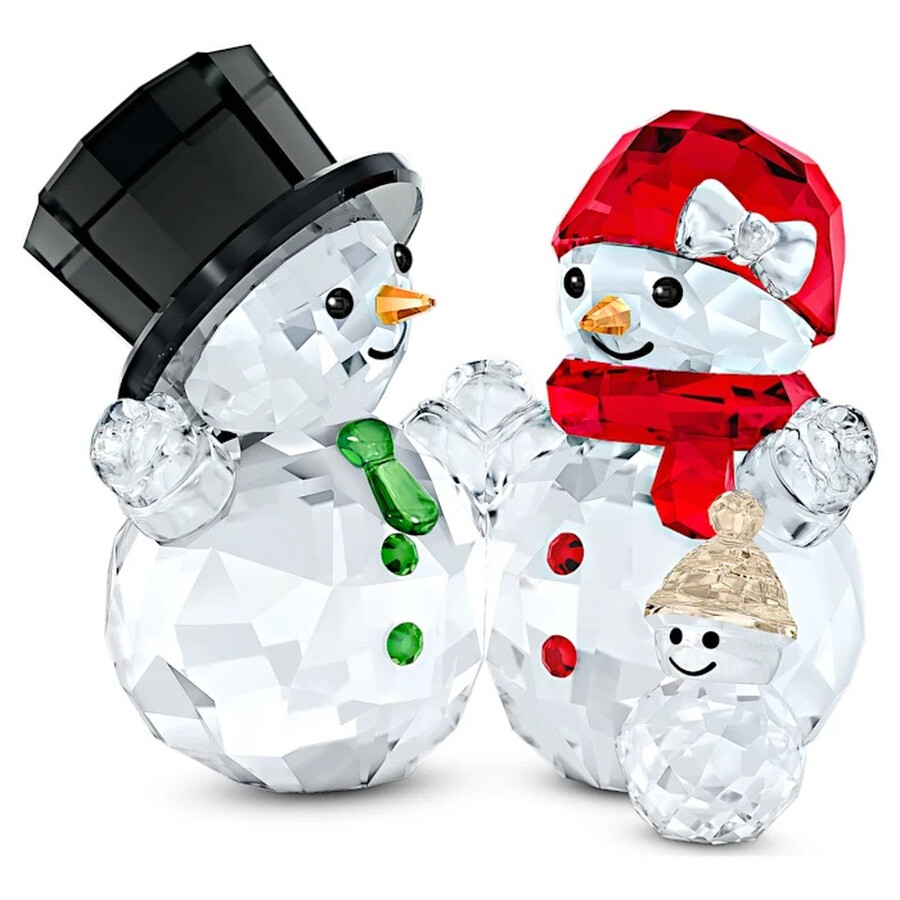 Swarovski Crystal Joyful Ornaments Snowman Family 5533948 9009655339481
