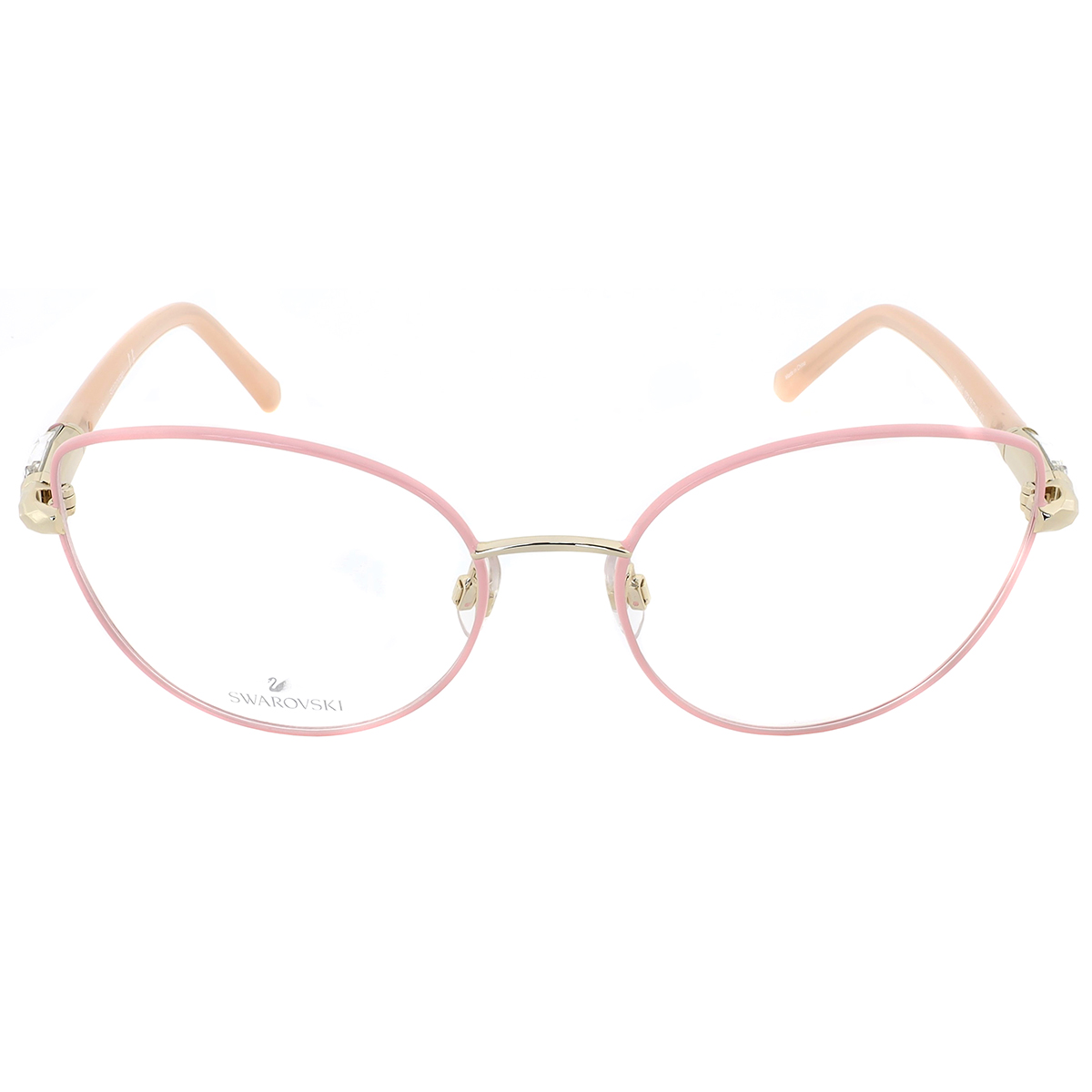 Swarovski Ladies Pink Cat Eye Eyeglass 