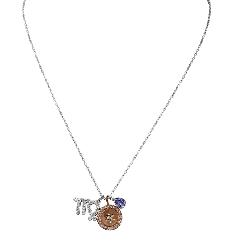 Swarovski Crystal Zodiac Virgo Pendant Necklace