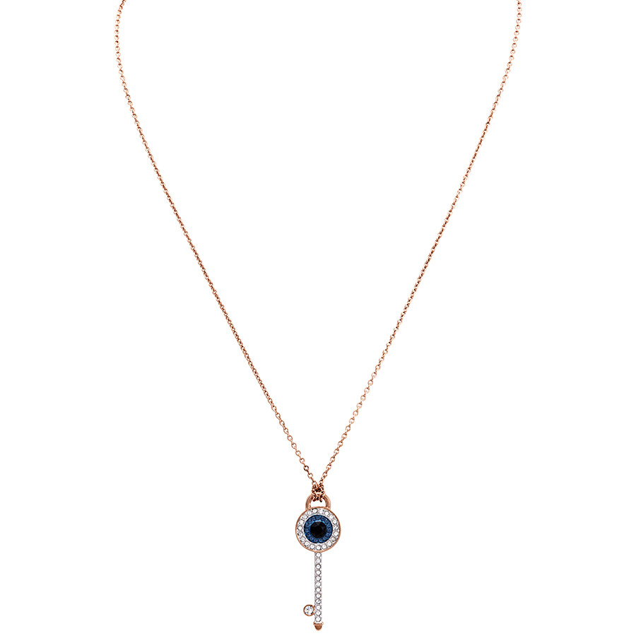Swarovski evil eye key necklace clearance