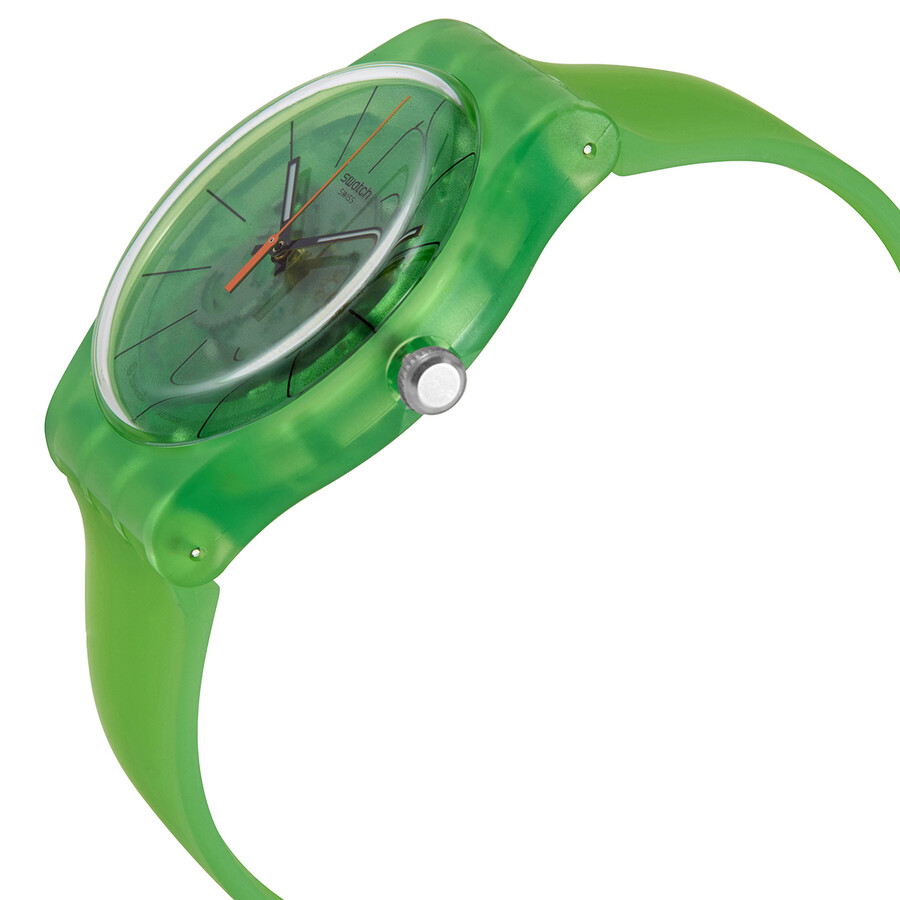 Swatch Kiwi Vibes Quartz Green Transparent Dial Men's Watch SUOG118  7610522829992 - Watches, Other - Jomashop