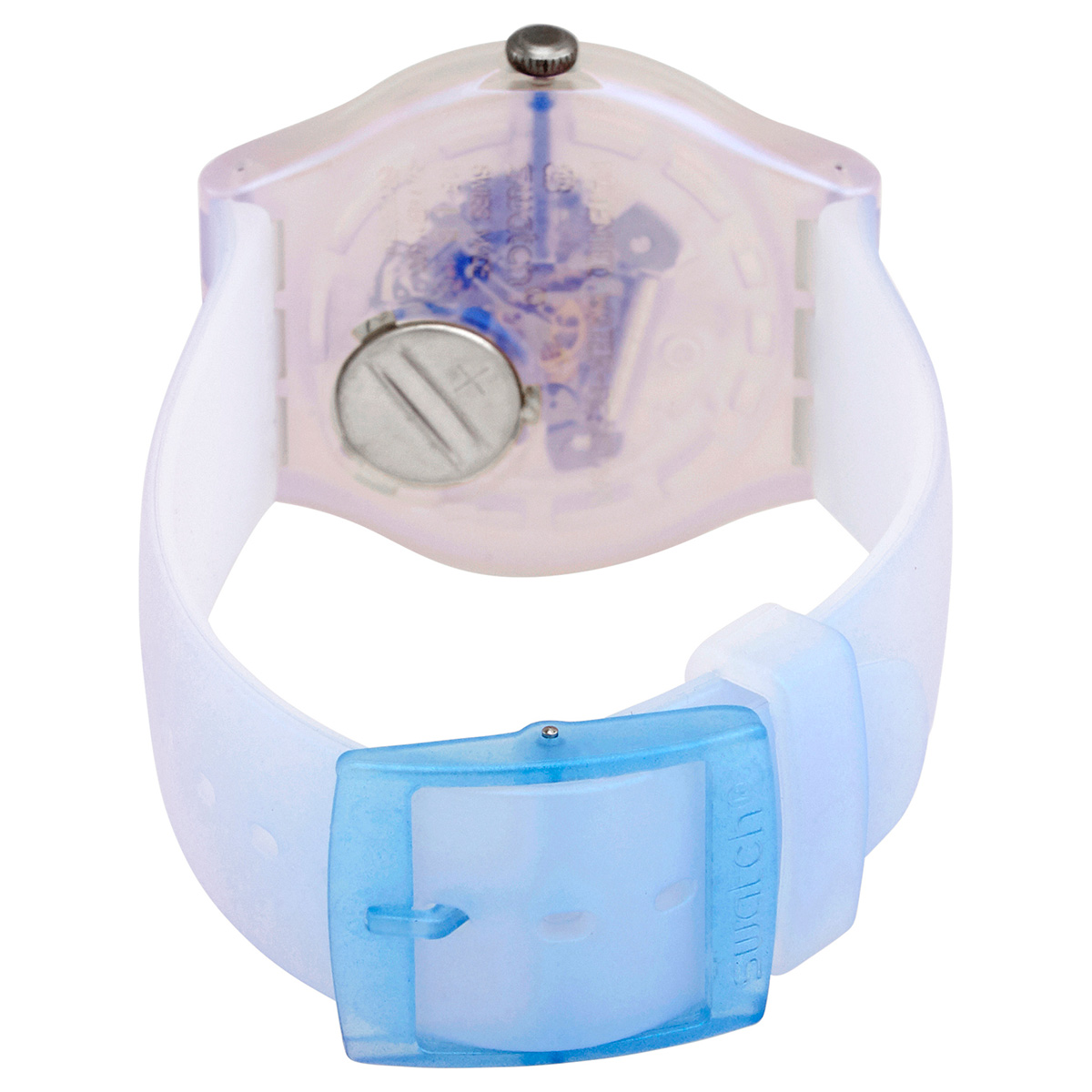 Swatch Monthly Drops Flowerscreen Quartz Blue Skeleton Dial Ladies Watch  SUOK154 SUOK154 - Swatch, Other - Jomashop