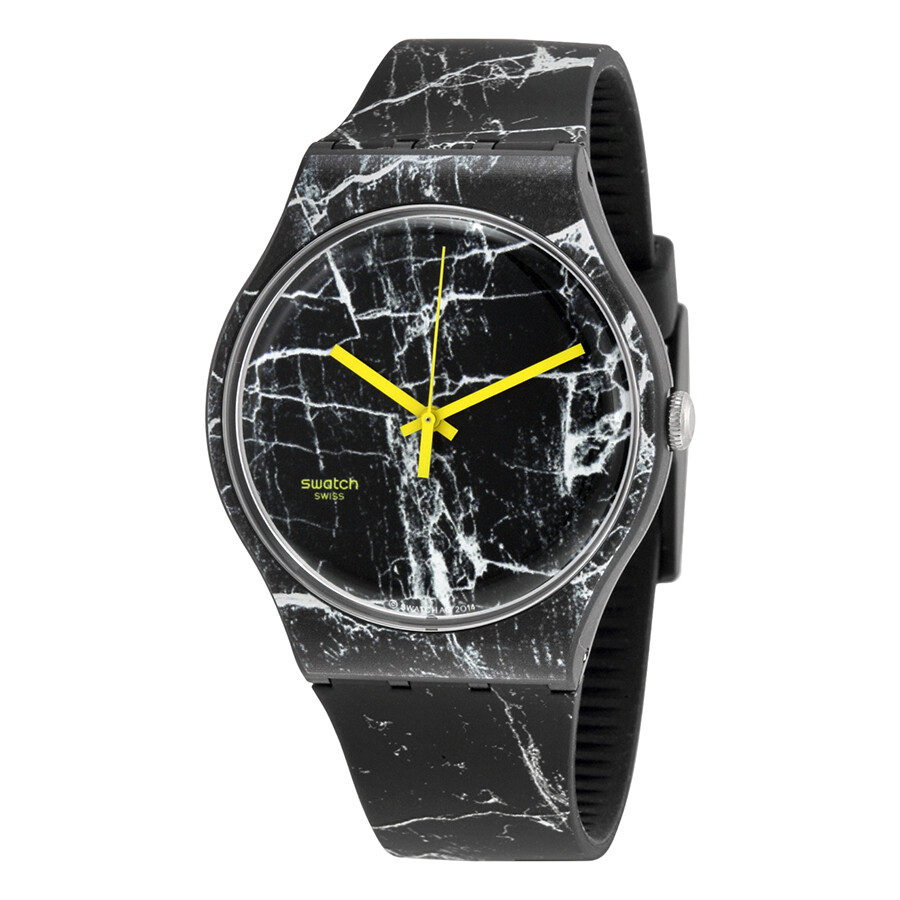 Originals Marmor Black Dial Marbled Black Silicone Unisex Watch