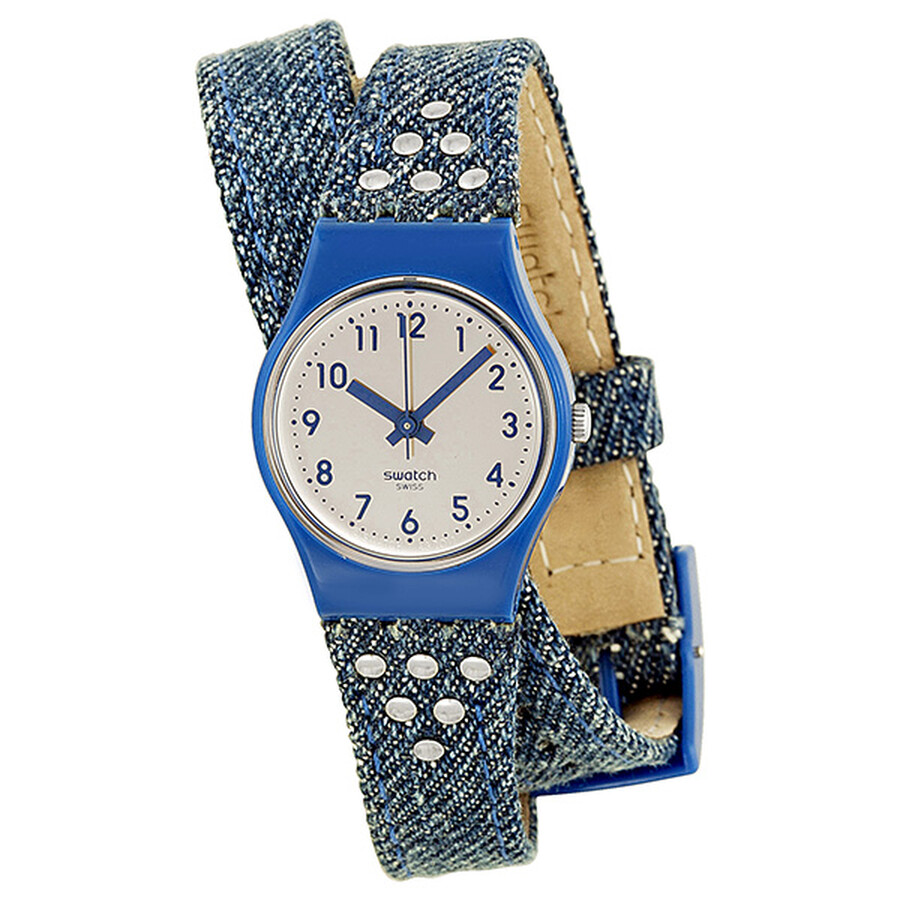 Originals Wash Machine Silver Dial Blue Textile Ladies Watch