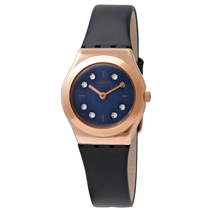 Oro-loggia A Gala Night Quartz Crystal Blue Dial Ladies Watch