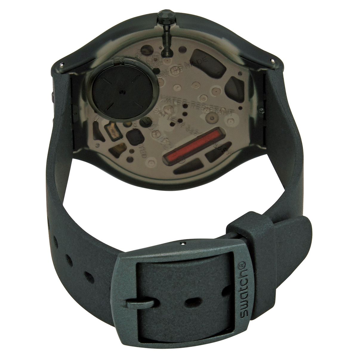 Swatch Skincappero Green Dial Green Silicone Unisex Watch SVUG100 SVUG100  7610522813977 - Swatch, Skin - Jomashop