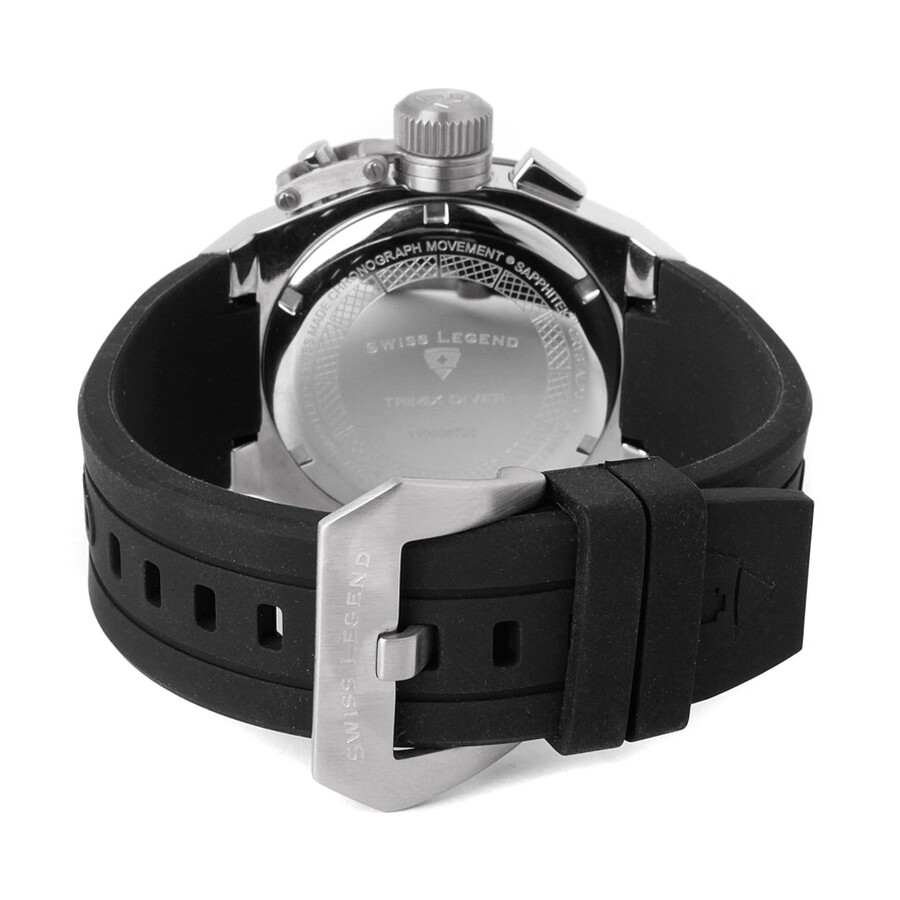Swiss Legend Trimix Diver Steel Light Blue Dial Men