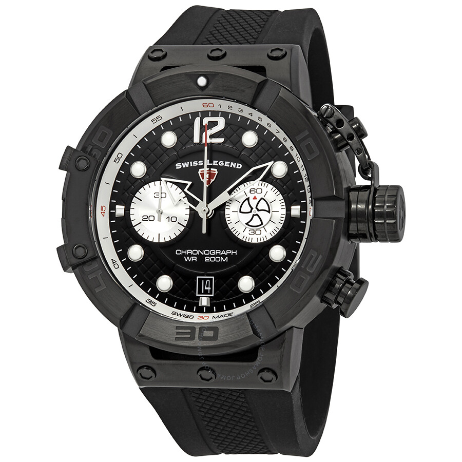 Triton Chronograph Black Dial Men's Watch