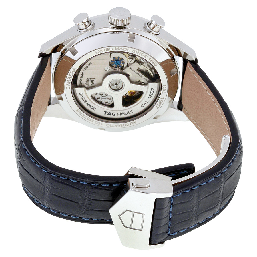 Tag Heuer Carrera Chronograph Automatic Silver Dial Men's Watch CAR2114.FC6292  CAR2114.FC6292 683498422648 - Tag Heuer, Carrera - Jomashop