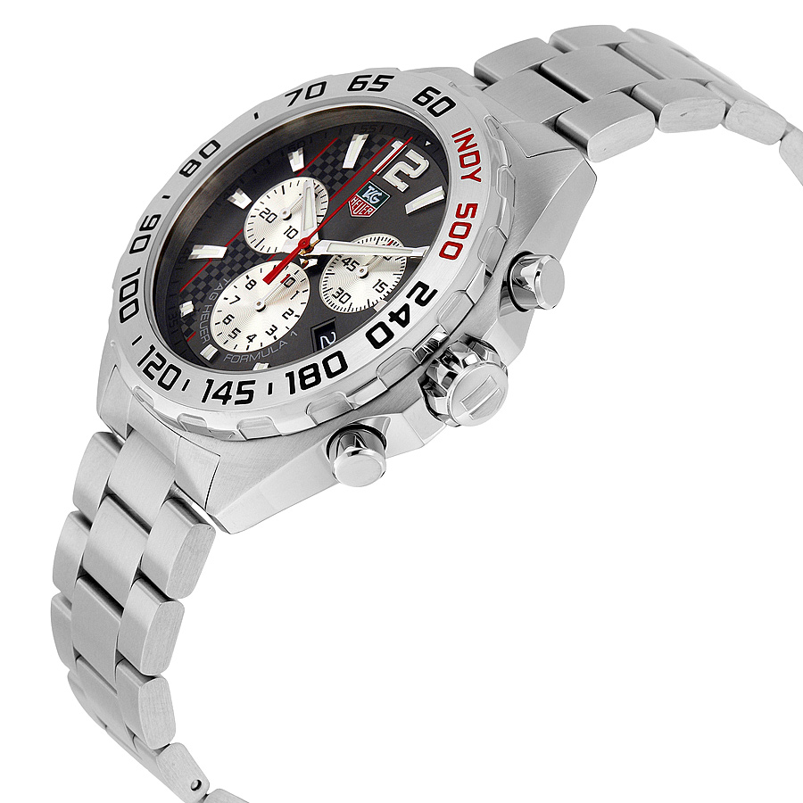 Tag Heuer Formula 1 Chronograph Grey Dial Silver Steel Strap Watch for Men - CAZ1114.BA0877 main image 0
