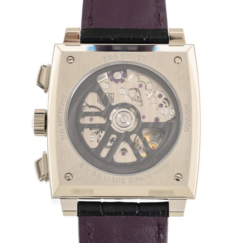 Tag Heuer Monaco Chronograph Automatic Purple Dial Men's Watch CBL2118 ...
