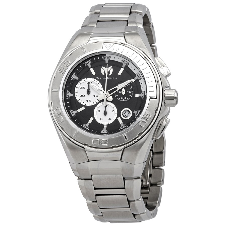 Manta Chronograph Black Dial Men's Watch 215037