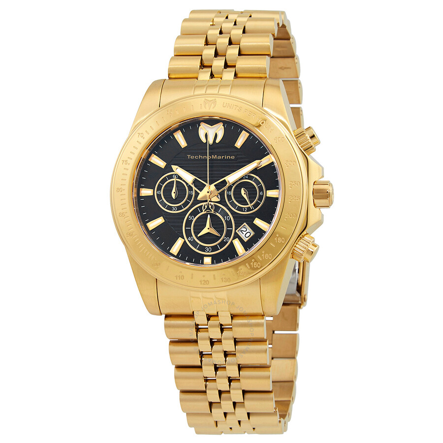 Manta Chronograph Quartz Black Dial Men's Watch