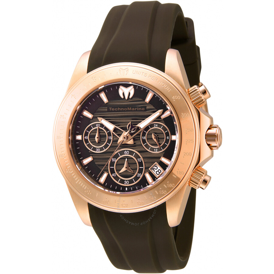 Manta Chronograph Quartz Brown Dial Ladies Watch