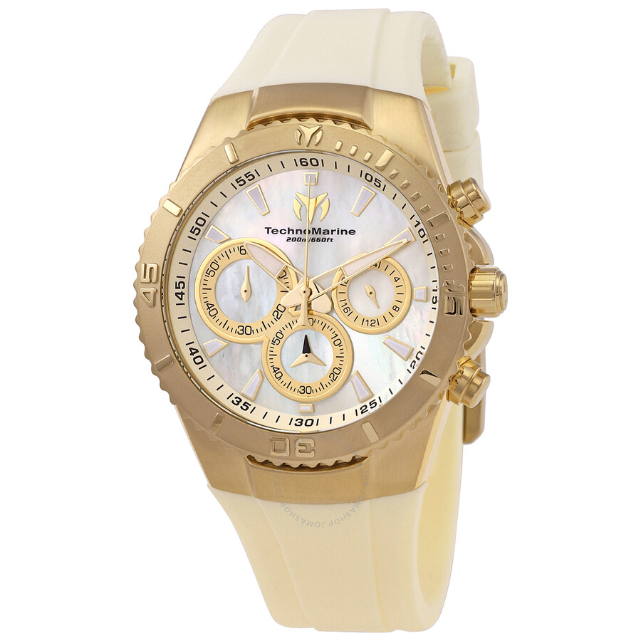 Manta Chronograph Quartz Champagne Dial Ladies Watch