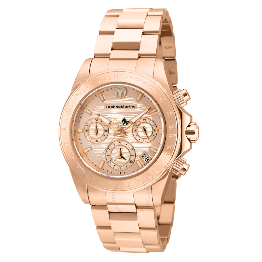 Manta Chronograph Quartz Rose Dial Ladies Watch