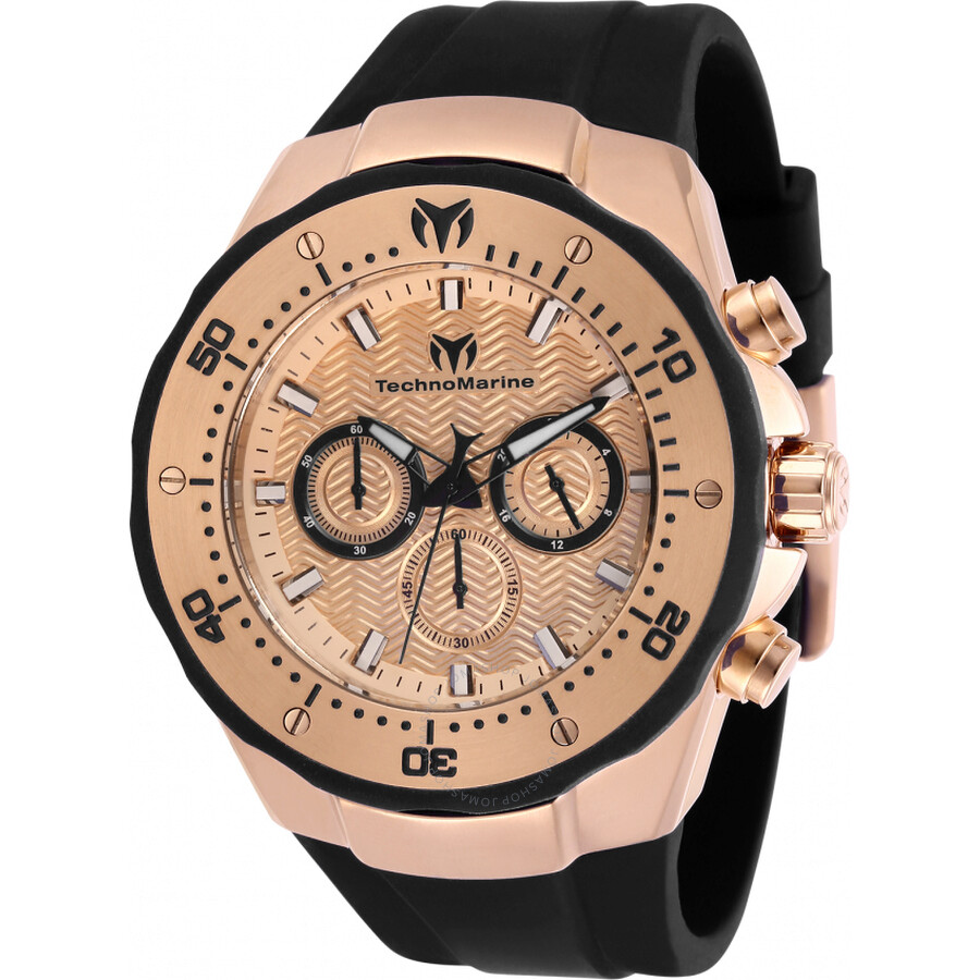Manta Chronograph Quartz Rose Gold Dial Men's Watch