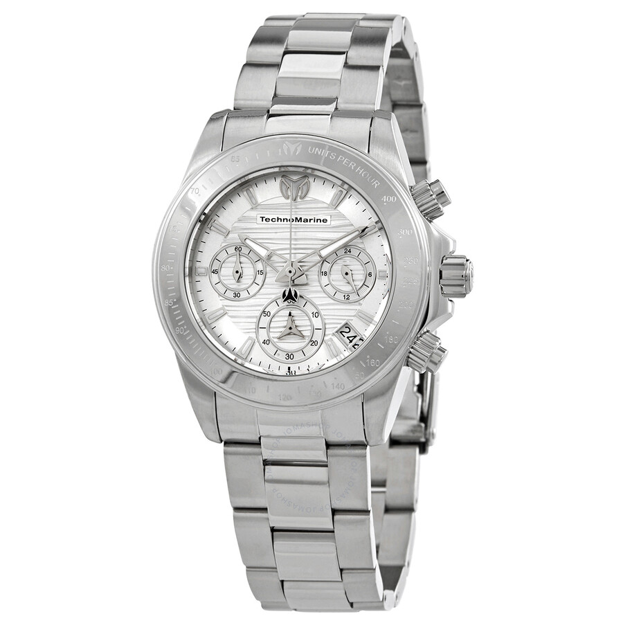 Manta Chronograph Quartz White Dial Ladies Watch