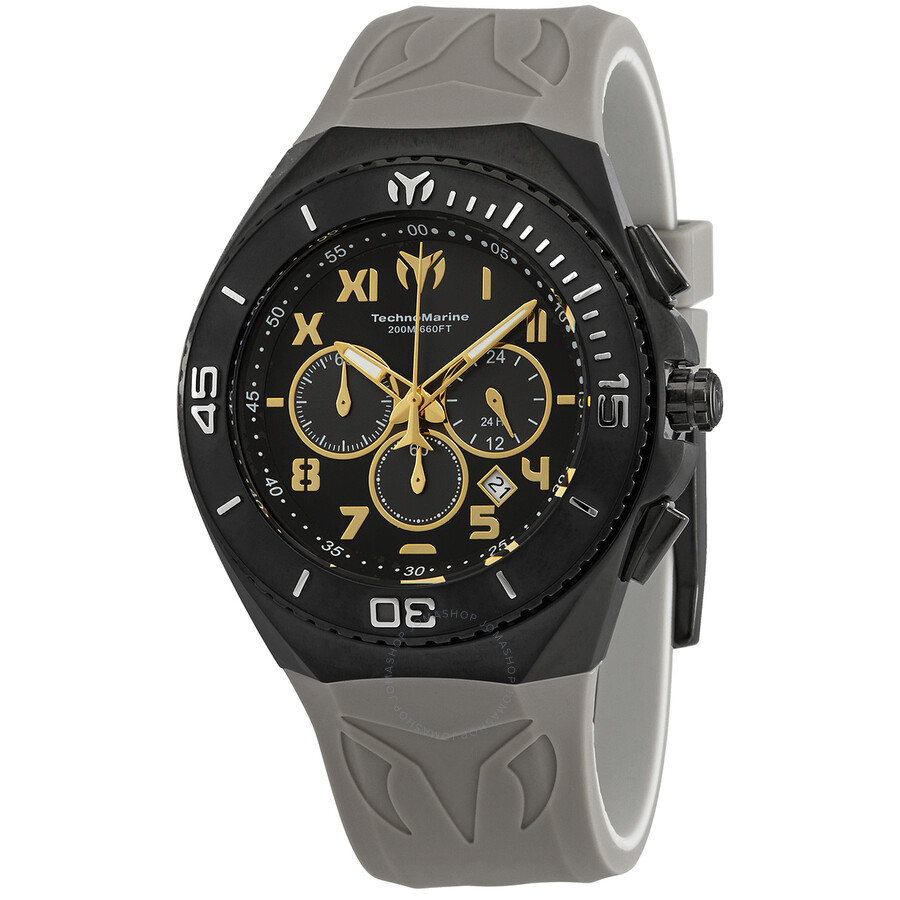 Manta Ocean Chronograph Quartz Gunmetal And Gold Dial Men's Watch