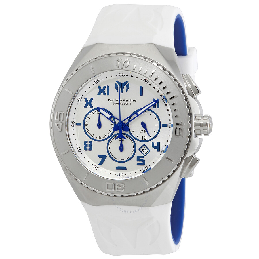 Manta Ocean Chronograph Quartz Silver Dial Men's Watch