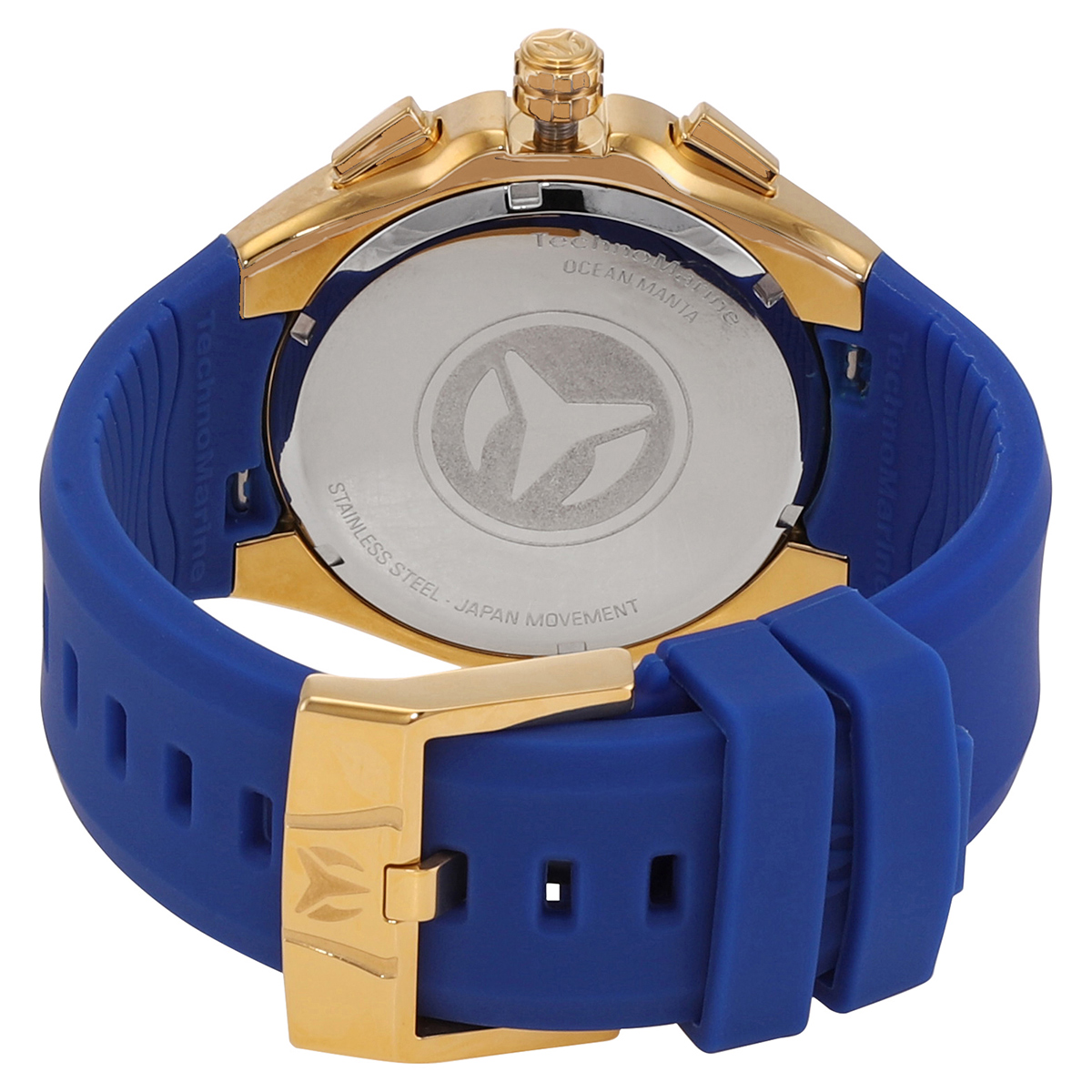 Tm Watch Technomarine Ocean Manta Chronograph Quartz Gold Dial Men's Watch TM ...
